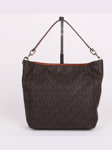 MK pattern brown top handle shoulder bag - MICHAEL KORS - BALAAN 1