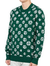 Men's Golf Gus Jacquard Crew Neck Sweater Green - J.LINDEBERG - BALAAN 3