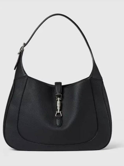 Jackie Large Leather Shoulder Bag Black - GUCCI - BALAAN 2