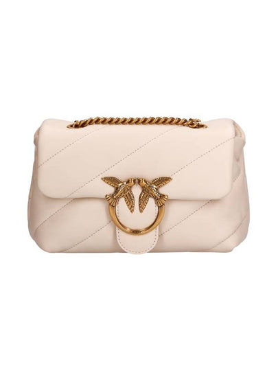 Women's Puff Maxi Quilted Mini Love Shoulder Bag White - PINKO - BALAAN 2