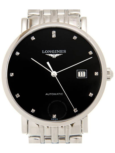 Longines Elegant Automatic Diamond Black Dial Men's Watch L4.910.4.57.6 - LONGINES - BALAAN 2