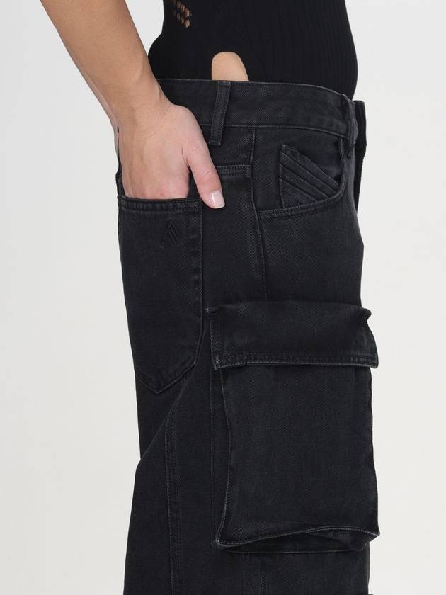 Pantalone cargo The Attico in denim - THE ATTICO - BALAAN 5