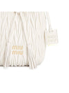 Matelasse Nappa Leather Bucket Bag White - MIU MIU - BALAAN 9