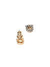 Gancini stud earrings gold - SALVATORE FERRAGAMO - BALAAN 4