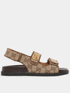 Double G Canvas Sandals Beige - GUCCI - BALAAN 3