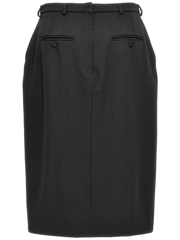 Dolce & Gabbana Black Wool Mini Skirt - DOLCE&GABBANA - BALAAN 6