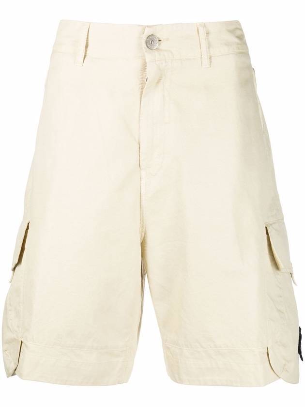 Shadow Bermuda Shorts Beige - STONE ISLAND - BALAAN.