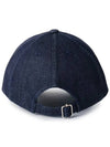 VPC Velvet Logo Denim Ball Cap Navy - A.P.C. - BALAAN 5