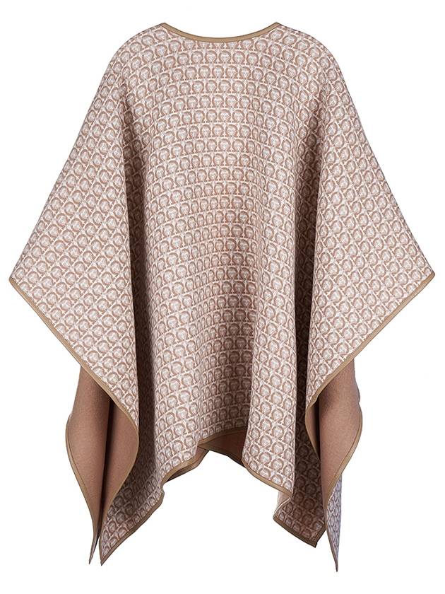 Reversible Gancini Cape 32 7984 TAN 0742465 - SALVATORE FERRAGAMO - BALAAN 3