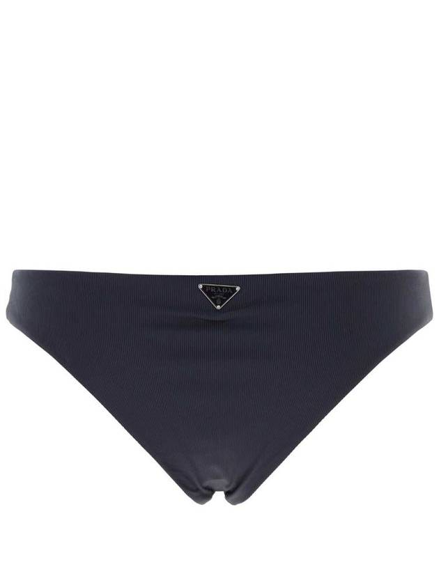 ribbed knit bikini bottom navy - PRADA - BALAAN 3