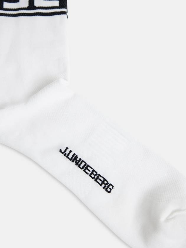 Percy Logo Socks Black White - J.LINDEBERG - BALAAN 3