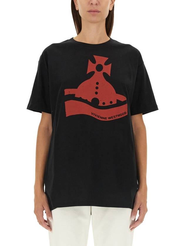 "SUNKEN ORB" T-SHIRT - VIVIENNE WESTWOOD - BALAAN 1