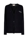 Logo Cotton Cardigan Black - MARNI - BALAAN 2