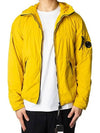 Men's Shell Lens Hooded Jacket Yellow - CP COMPANY - BALAAN 4