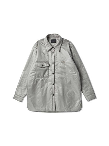 Glossy Padded Outer Shirts Warm Grey - VAEKCIE - BALAAN 1