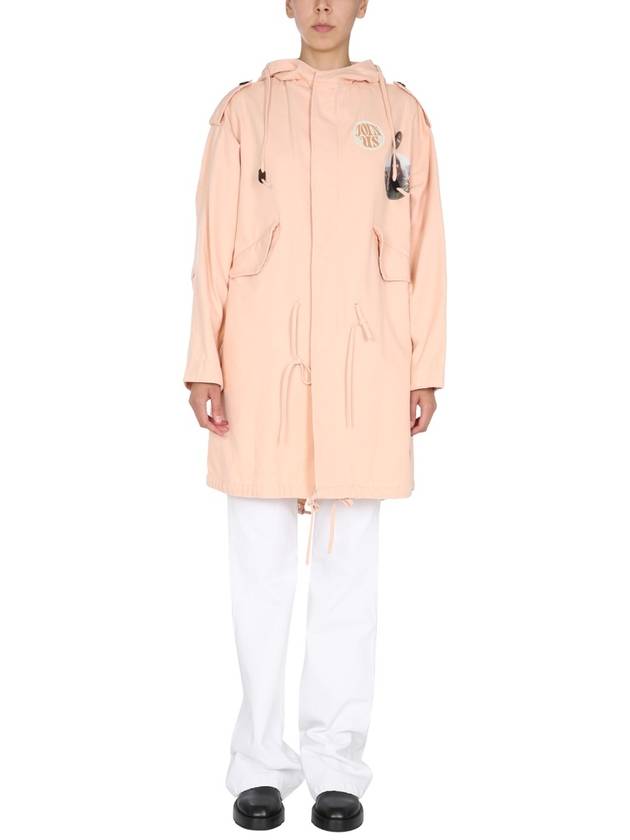 PARKA WITH LOGO PATCH - RAF SIMONS - BALAAN 1