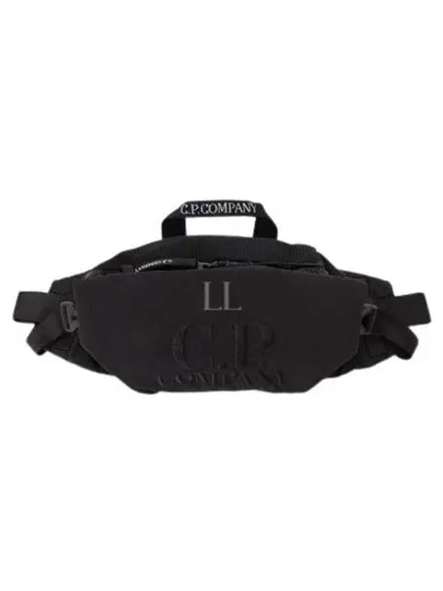 Plain Paper Touch Logo Waist Belt Bag Black - CP COMPANY - BALAAN 2