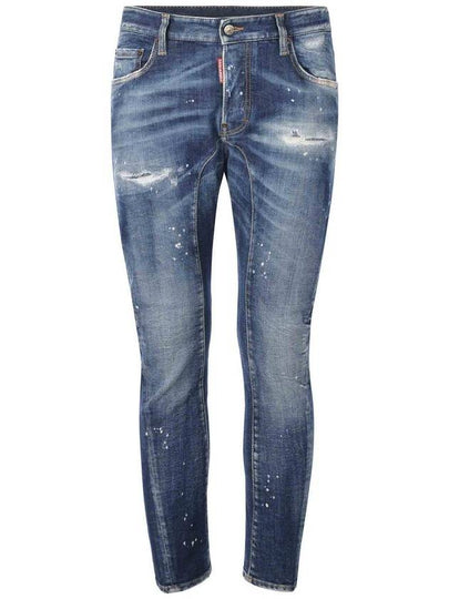 Distressed Skinny Jeans Blue - DSQUARED2 - BALAAN 2