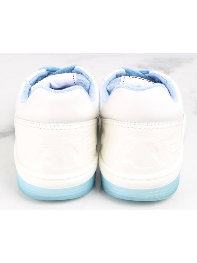 Back logo tennis sneakers blue 36 5 235 - CHANEL - BALAAN 4