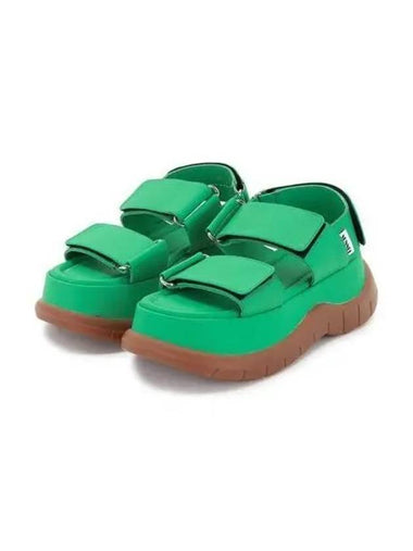 sandals women velcro platform green - SUNNEI - BALAAN 1