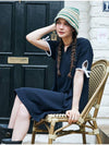 MET summer knit collar dress navy - METAPHER - BALAAN 6
