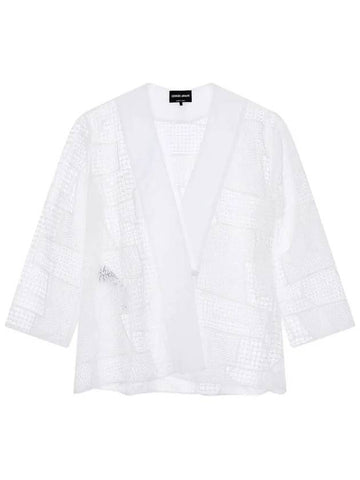 Women s Lace Patchwork Jacket White 271393 - GIORGIO ARMANI - BALAAN 1