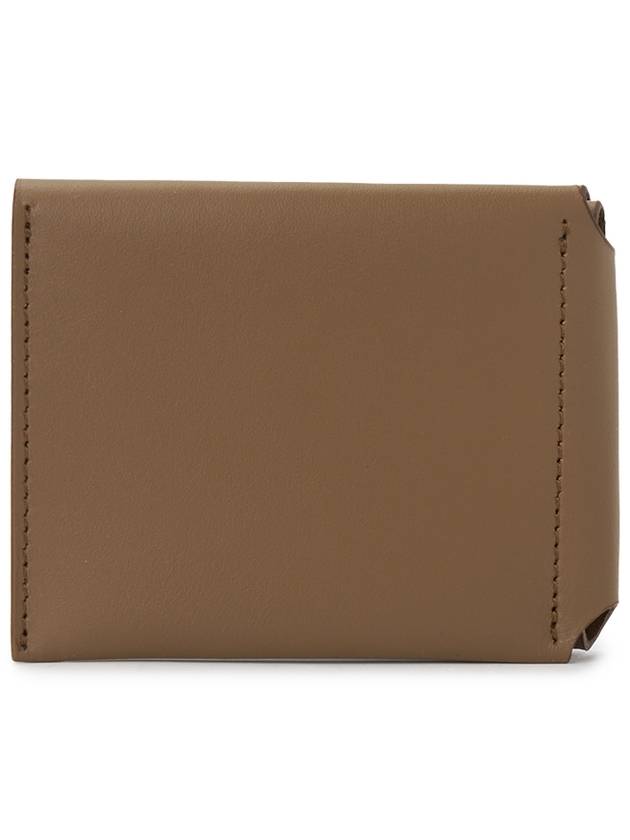 Tri-Fold Logo 3-Fold Card Wallet Camel Brown - ACNE STUDIOS - BALAAN 3