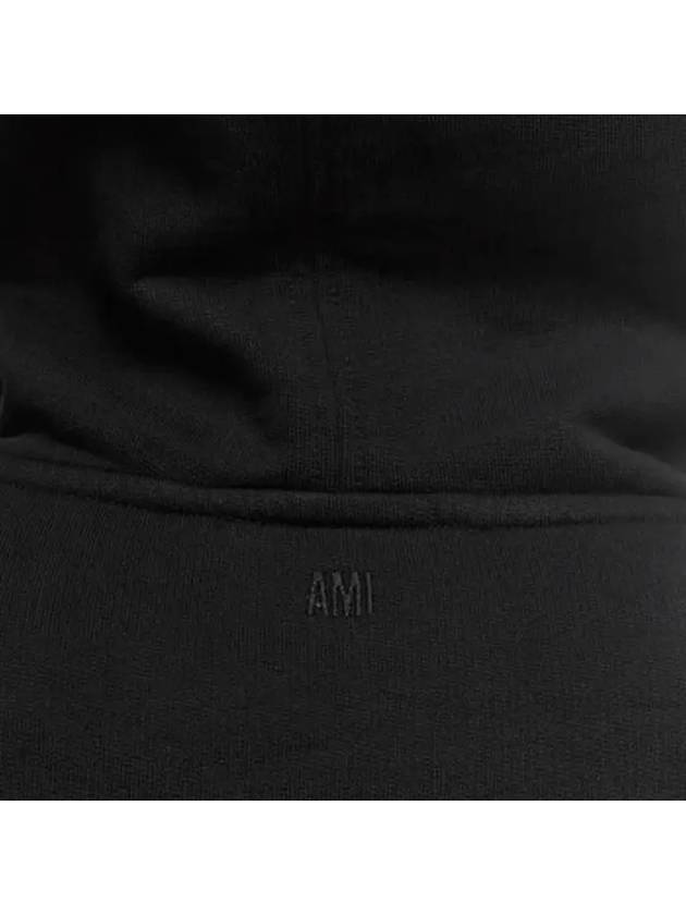 Red Heart Logo Classic Cotton Hoodie Black - AMI - BALAAN 5