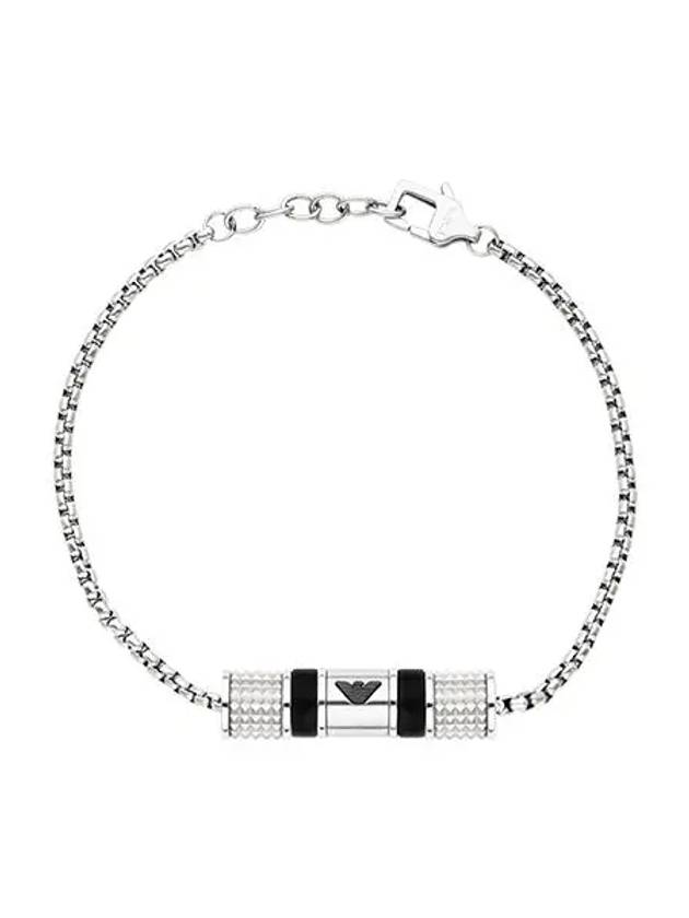 Men's Stainless Steel Bracelet Silver - EMPORIO ARMANI - BALAAN 3