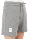 Logo Patch Shorts Light Grey - THOM BROWNE - BALAAN 10