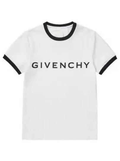 Archetype Slim Fit Cotton Short Sleeve T-Shirt White - GIVENCHY - BALAAN 2