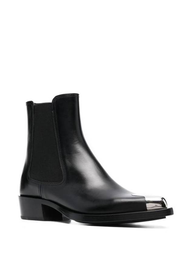 Metal Toe Cap Middle Boots Black - ALEXANDER MCQUEEN - BALAAN 5