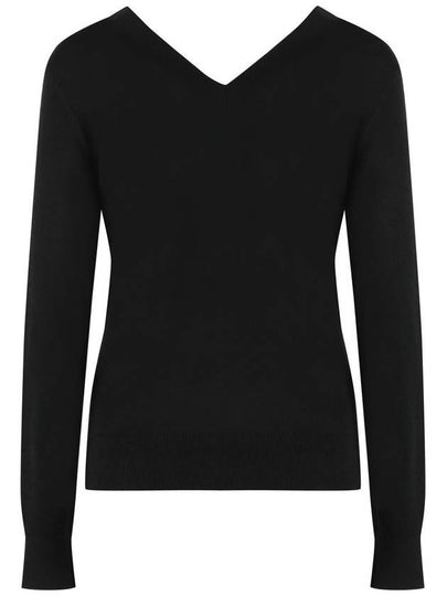 Calvin Klein Wool V-Neck Sweater - CALVIN KLEIN - BALAAN 2