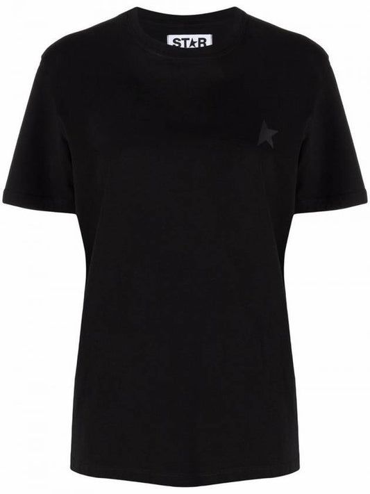 Star Collection Short Sleeve T-Shirt Black - GOLDEN GOOSE - BALAAN 1