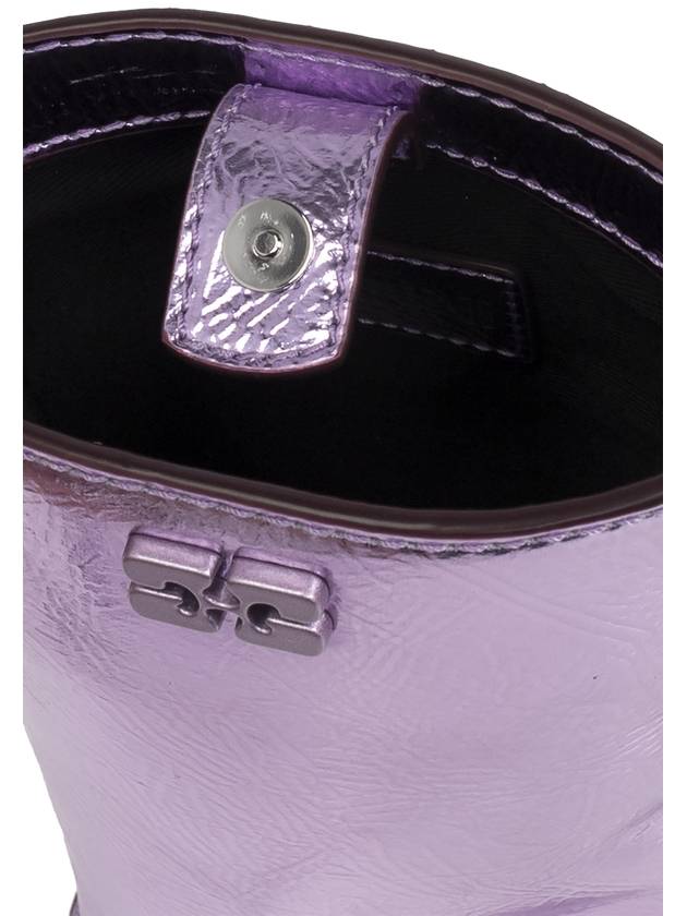 Ganni Shoulder Bag With Logo, Women's, Purple - GANNI - BALAAN 5