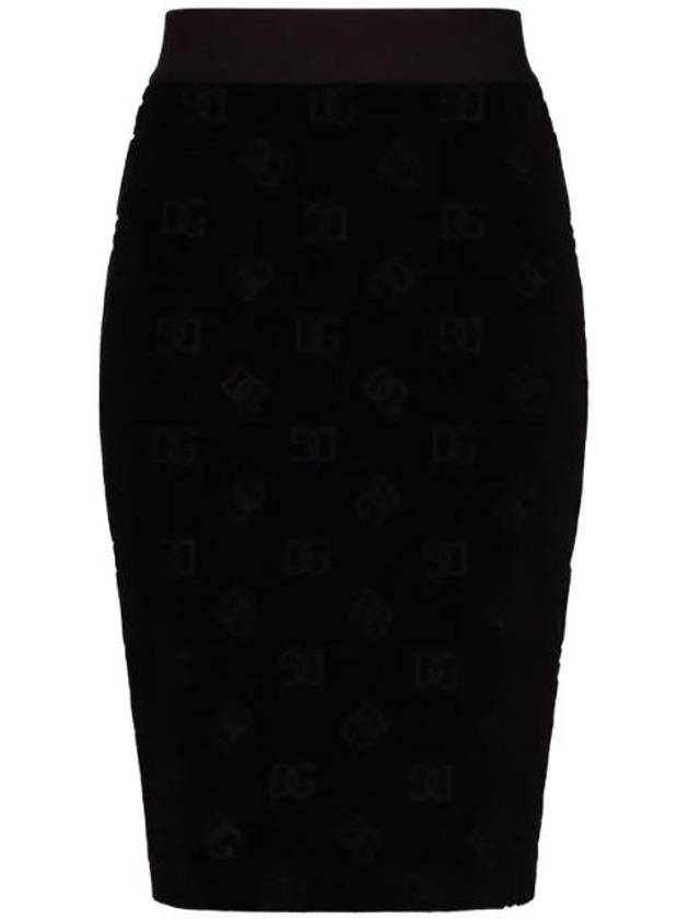 logo print bodycon skirt F4CJUTFJ7DL - DOLCE&GABBANA - BALAAN 1