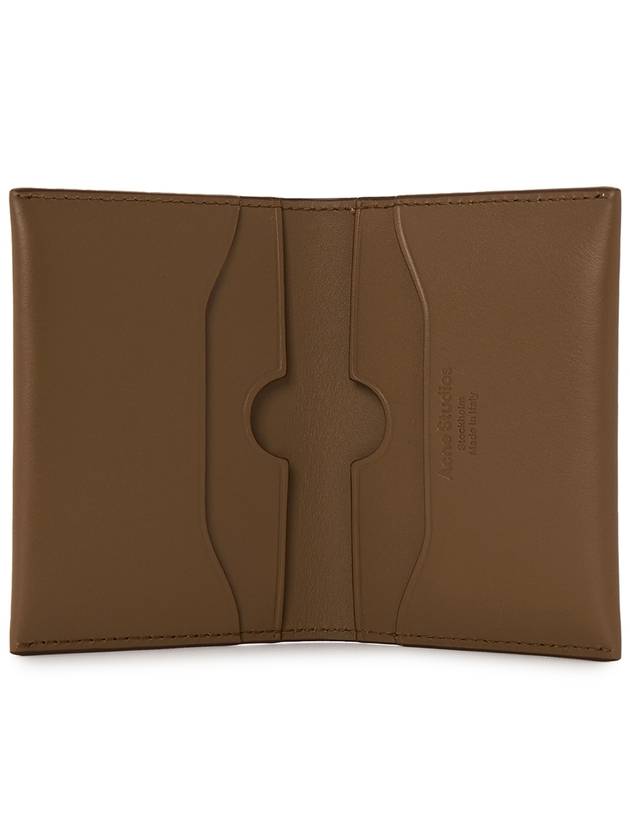 Logo Bifold Card Wallet Brown - ACNE STUDIOS - BALAAN 5