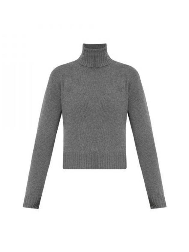 Cashmere Knit Turtleneck Light Grey - AMI - BALAAN 2