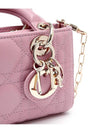 Lady D Joy Cannage Lambskin Micro Tote Bag Antique Pink - DIOR - BALAAN 6