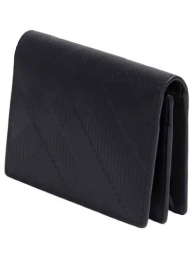 Embossed Check Bifold Card Case - BURBERRY - BALAAN 1