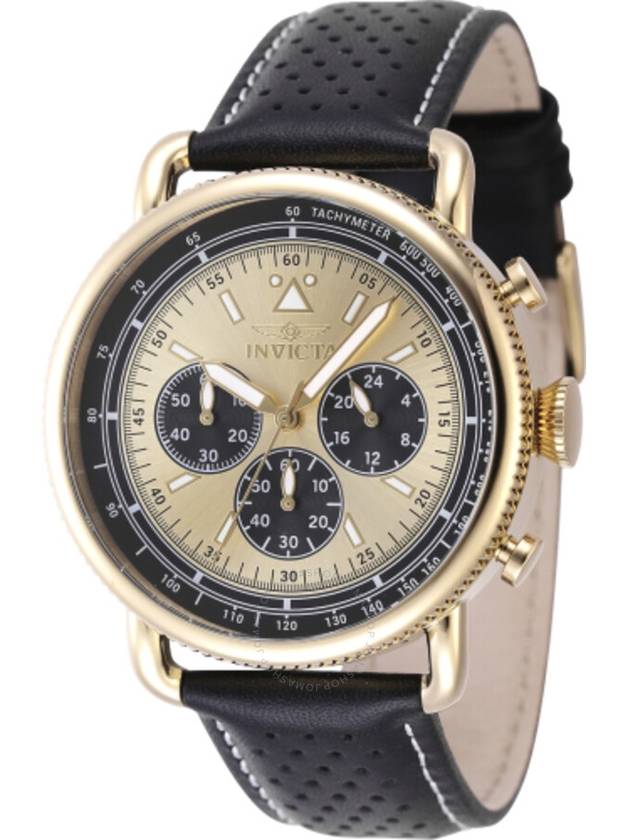 Invicta Speedway Zager Exclusive Chronograph Quartz Gold Dial Men's Watch 47365 - INVICTA - BALAAN 1