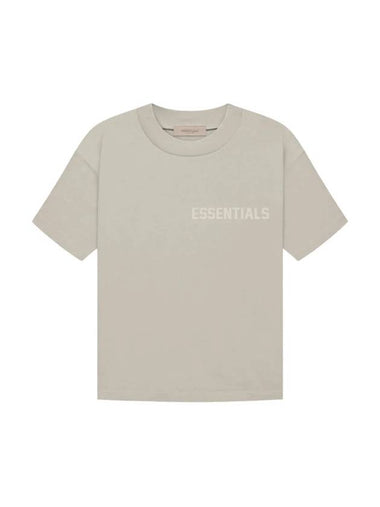 Logo Crew Neck Cotton Short Sleeve T-Shirt Grey - FEAR OF GOD ESSENTIALS - BALAAN 1