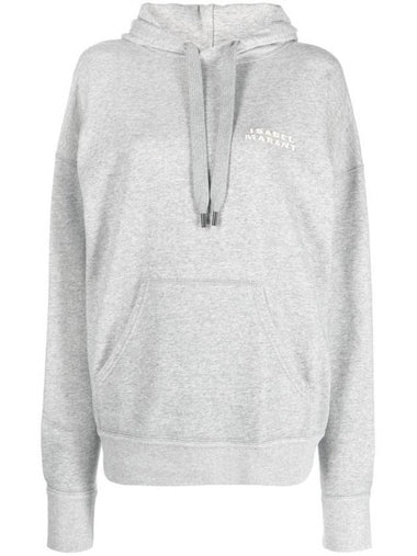 Isabel Marant Scott Logo Hoodie Top Grey - ISABEL MARANT - BALAAN 1