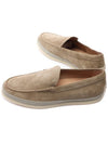 Men's Suede Slip-ons Loafers Beige - TOD'S - BALAAN 7