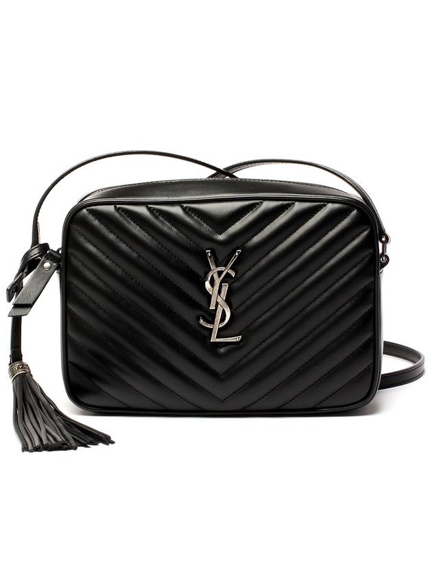 Lou Quilted Leather Camera Cross Bag Black - SAINT LAURENT - BALAAN 2