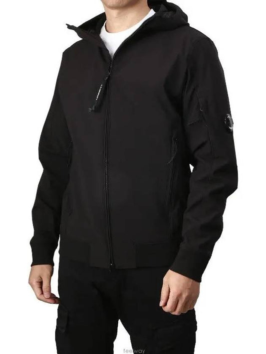 Shell Lens Hooded Jacket Black - CP COMPANY - BALAAN 2