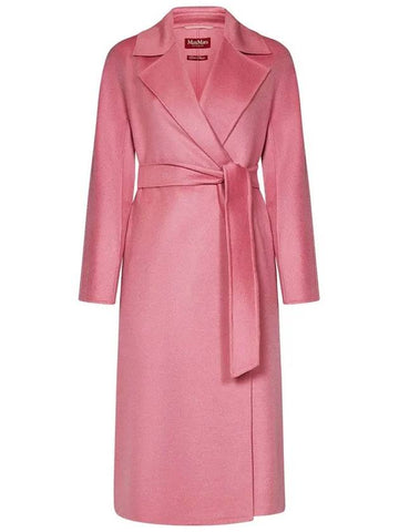 CLES Belted Wool Coat Pink 2426016021 070 - MAX MARA - BALAAN 1