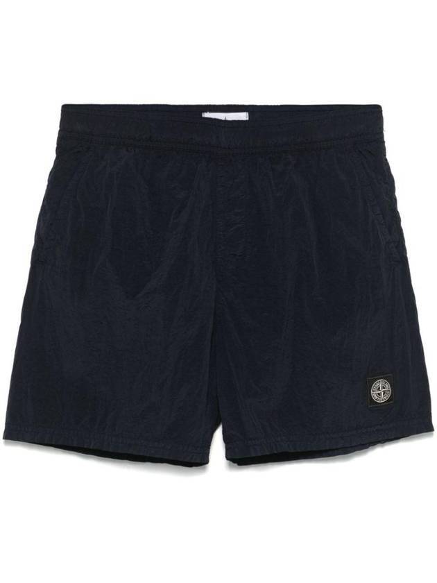 Nylon Metal Econyl Swim Shorts Navy - STONE ISLAND - BALAAN 1