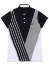 Golf Wear W Print Collar Short Sleeve Golf T-shirt WB21SUWT03BK Black - WHITEBALL - BALAAN 5