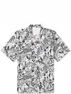 Jack World Vacation Print Short Sleeve Shirt White - PAUL SMITH - BALAAN 2